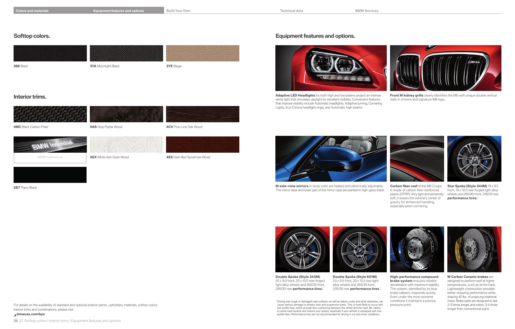 2014 BMW 6-Series M6 Brochure Page 1